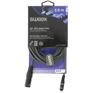 Cable de audio Sweex de 5m XLR macho a RCA macho - Product Image 2