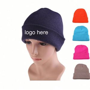Gorros de lana personalizados de 5 paneles al por mayor con LOGO, gorros de punto personalizados para hombres y mujeres - Product Image 2
