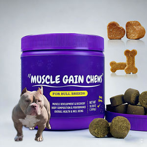 อาหารเสริมโปรตีนแบบเคี้ยวสำหรับสุนัข ยี่ห้อ OEM ฉลากส่วนตัว ช่วยเสริมสร้างกล้ามเนื้อ เสริมสร้างภูมิคุ้มกัน ด้วยวิตามิน - Product Image 1