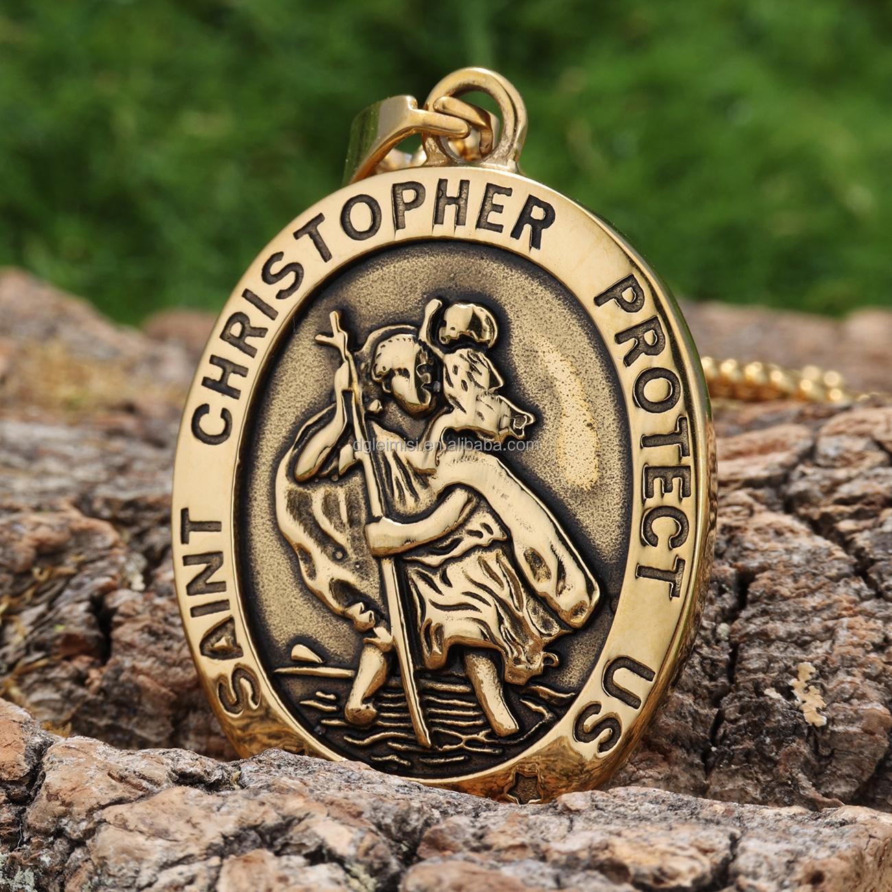 ❤️St Christopher❤️ワンピース❤️38 Sterling Silver Abalone Shellfish Saint Christopher Pendant