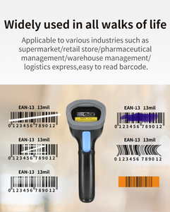 Comprobador de precios de supermercado Modo con cable Escaneo rápido y decodificación Lector de código de barras láser correcto Compatible con múltiples sistemas - Product Image 5