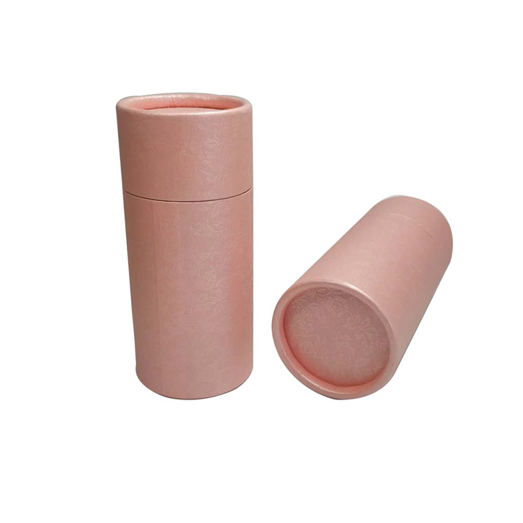 Varnishing Paper Composite Cans 120gsm Material , Cardboard Tube Packaging