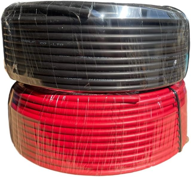 Factory Supply 6mm2 PV Cable Tinned Copper H1Z2Z2-K DC Solar Wire for Rooftop Solar Panel Power Connection