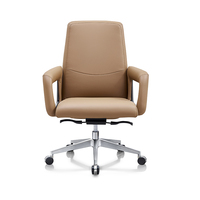 Chaises de bureau pour visiteurs au design moderne, chaise de bureau de direction ergonomique en cuir véritable