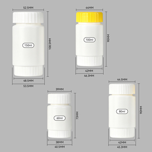 Botella de Plástico Farmacéutica HDPE de 60ml 80ml 100ml 150ml con Tapa CR en Forma de Rueda - Product Image 6