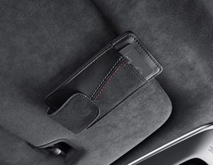 Clip de support de lunettes de soleil pour pare-soleil avant avec porte-lunettes en cuir pour BMW Série 5 Série 7 X3 X5 F85 F20 F21 F30 F35 F80 - Product Image 1