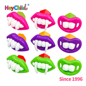 Dulces al por mayor con etiqueta privada personalizada, dulces de Halloween con forma de dientes de vampiro, <span class=keywords><strong>sabor</strong></span> a frutas mixtas, anillo de caramelo para llevar, para fiestas infantiles - Product Image 6