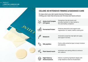 เซ็ตผลิตภัณฑ์บำรุงผิวหน้าคุณภาพดีจากเกาหลี ไฮยาลูรอนิก แอซิด ลดเลือนริ้วรอย ต่อต้านริ้วรอยแห่งวัย ฟื้นฟูผิว SKINCARE SET CELUNE PRESTIGE LUMINOUS AMPOULE - Product Image 5