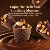 OEM et Marque Privée Personnalisables : Friandise Saine Prébiotique et Nutritive, Snack Croustillant Premium, Biscuits Gaufrettes à Tremper dans le Chocolat