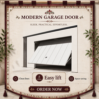 Porte de garage à ouverture automatique monobloc, moderne, coupe-vent, en acier, isolée thermiquement, ouverture électrique, couleur RAL personnalisée, CE