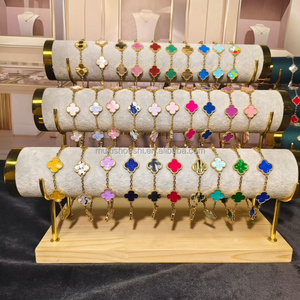 Brazalete de Acero Inoxidable de Alta Calidad para Mujer, Chapado en Oro de 18k, Brazalete Resistente a la Decoloración Venta al por Mayor de Fábrica - Product Image 1