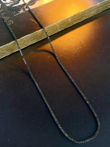 Collier Xinfly Black Diamond PT950, bijoux hypoallergéniques pour femmes, commande en gros, MOQ 2 pièces - Product Image 1