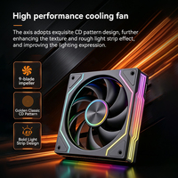 Ventilador de PC ARGB Prism de 120 mm con efecto espejo infinito, silencioso, PWM, alto flujo de aire, con HUB para refrigeración de computadoras de juegos, precio al por mayor