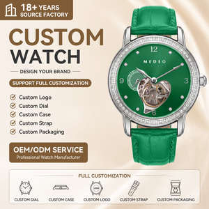 Relojes Mecánicos Automáticos Minimalistas de Lujo Personalizados para <span class=keywords><strong>Mujer</strong></span>, Reloj de Pulsera con Diamantes de Imitación y Esqueleto para <span class=keywords><strong>Mujer</strong></span> - Product Image 1
