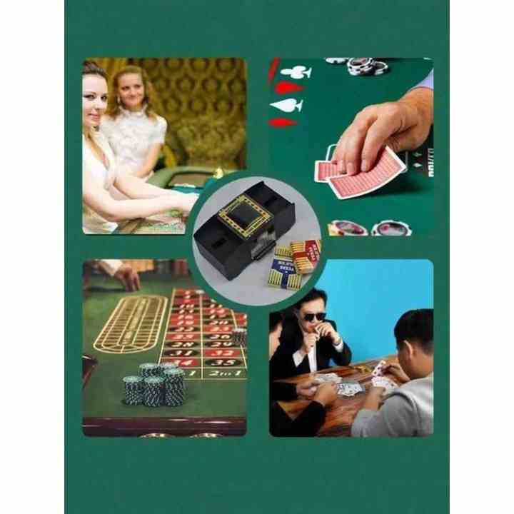 1pc Automatic ABS Card Washing Machine for Multiple Card Gathering at Friends' Parties Great as a Gift Filler or Present