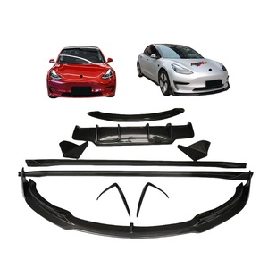 ชุดแต่งกันชนหน้ารถยนต์<span class=keywords><strong>ราคา</strong></span>ส่ง สำหรับ <span class=keywords><strong>Tesla</strong></span> <span class=keywords><strong>Model</strong></span> <span class=keywords><strong>3</strong></span> ปี 2021-2024 อัพเกรดชุดแต่ง V Design - Product Image 1