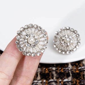 Chất lượng cao handmade vòng hạt thủy tinh pha lê nút sang trọng Rhinestone nút cho DIY may túi may trên nút - Product Image 3