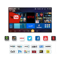 Televisor LED Inteligente Plano 4K UHD de 75 80 85 100 120 Pulgadas