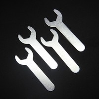 Outil fixe plat en acier estampé clé hexagonale à tête unique à extrémité ouverte de 4 à 22mm