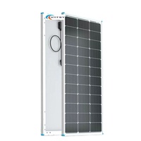 Panneaux solaires monocristallins en verre 18V/12V 60W-300W entièrement noirs demi-cellules haute efficacité pour montage sur toit