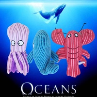 Jouets en peluche pour chiens en forme d'animaux marins : homard, baleine, calmar, jouets pour animaux de compagnie avec couineur, jouets à mâcher interactifs et durables pour chiens