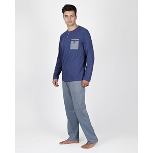 ADMAS CLASSIC Pijama Hombre Classic Mercury Pijama con Mangas Largas - Product Image 1