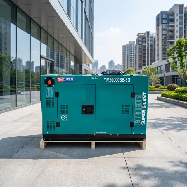Silent Air-Cooled Diesel Generator Set with ATS 12V DC Electric Start 220V Home Backup Power Single/Three-Phase AC 50/60Hz