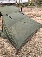 Tente de moto personnalisée pour 1 personne, légère, sans poteaux, imperméable, en nylon Ripstop, portable, compacte, sans poteaux, pour motards, camping