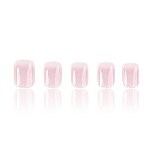 24 pièces/ensemble mignon coeur blanc français conseils court carré ABS <span class=keywords><strong>ongles</strong></span> pour femmes <span class=keywords><strong>mariée</strong></span> Y2K presse <span class=keywords><strong>faux</strong></span> <span class=keywords><strong>ongles</strong></span> fournitures pour doigts - Product Image 2