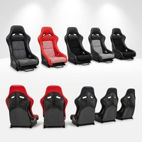 Siège de simulateur de course JBR1022BB W de luxe en fibre de carbone et PVC, sièges de voiture modifiés