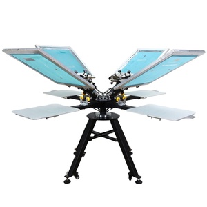 4 color Manual de máquina de impresión de pantalla para la impresión <span class=keywords><strong>textil</strong></span> uso - Product Image 1