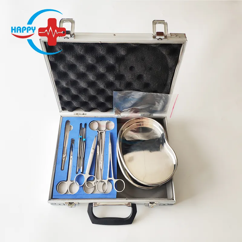 HC-T001 instruments à cordes petite boîte chirurgicale médicale débridement et kit de suture