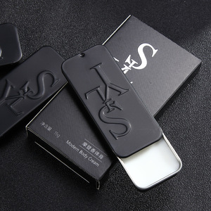 Wholesale Custom Printing Black Emboss Solid Natural Perfume Container Lip Balm <strong>Mint</strong> Rectangle Sliding Lid <strong>Tin</strong> - Product Image 1