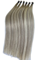 Extensions de cheveux humains russes Remy à double trame invisible, couleur personnalisée, trame nouée à la main, faible chute de cheveux, pour salon