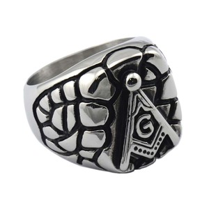 Joyería <span class=keywords><strong>de</strong></span> acero inoxidable-<span class=keywords><strong>mason</strong></span> <span class=keywords><strong>maestro</strong></span> masónica negro anillos - Product Image 1