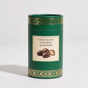 Boîte à cylindre ronde biodégradable Boîte en papier de qualité alimentaire Composite Snack Emballage en étain pour biscuits au chocolat Bonbons Noix de <span class=keywords><strong>café</strong></span> - Product Image 3