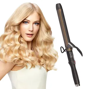 Công nghệ mới đôi PTC nhanh chóng nóng lên LCD Titan uốn tóc sắt tong 32mm tóc Curler với clip salon tóc Styler