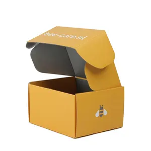制造定制标志彩色免费薄纸鞋盒烫印薄鞋包，哑光层压