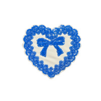 Vente en gros de patchs personnalisés en tissu brodé en 3D ballon à coudre avec logo à paillettes pour chapeau et robe en forme de fleur