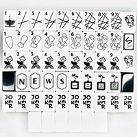 Jeu de Mahjong Art Déco Tendance : Kit Portable Américain avec Tapis de Mahjong Assorti – Oh My Mahjong Mats pour le Plaisir en Extérieur et en Intérieur