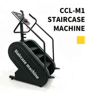 Appareil de fitness commercial pour grimper les escaliers, <span class=keywords><strong>machine</strong></span> de musculation magnétique, 0-15 niveaux, vitesse réglable, 15-164 pas/min, charge maximale 160 kg, simulateur d'escalade - Product Image 1