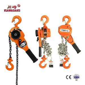 Palans à levier manuels KAWASAKI 0,75T 10M – Mini palan <span class=keywords><strong>de</strong></span> traction avec <span class=keywords><strong>chaîne</strong></span> G80, directement des fournisseurs <span class=keywords><strong>de</strong></span> palans manuels - Product Image 1