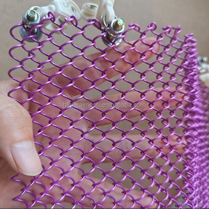 Rideaux en maille métallique à maillons en aluminium, tissage uni, taille personnalisable - Product Image 4