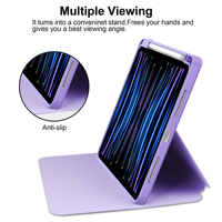 Étui magnétique en acrylique pour tablette Auti Sleep/Wake pour iPad Pro 13 pouces M4/M5, étui de protection antichoc avec emplacement pour stylet