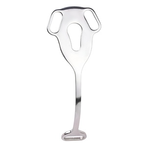 FRRK Candado de castidad de metal plano tipo jaula vaginal para hombre travesti, con compresión de pene, gancho curvo y tipo de parche, tipo tapa de olla - Product Image 2