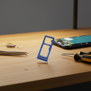 Bandeja para tarjeta Sim Micro Sd para Samsung Galaxy M52 5G M526B Azul - Product Image 3