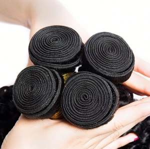 Extensiones de Cabello Brasileño Virgen 100% al por Mayor, Ondulado, 3 Paquetes, Cierre de Encaje Transparente HD 4x4, Cabello Pre-Teñido - Product Image 2