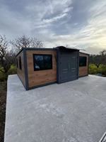 Maisons préfabriquées modulaires en conteneurs maritimes de 40 pieds, mobiles, prêtes à vivre, 5 chambres