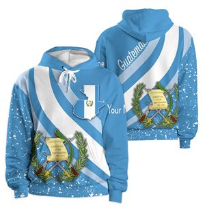 Sudadera con Capucha Personalizada con Estampado 3D de Guatemala, Sudadera de Invierno, Jersey con Capucha, Chándal, Abrigo Informal - Product Image 2