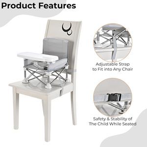 <b>Plastic</b> High Chair Booster Seat for Baby <b>Outdoor</b> Safety Dining Silla De Comer for Booster Seats in School and Living Room - Product Image 2
